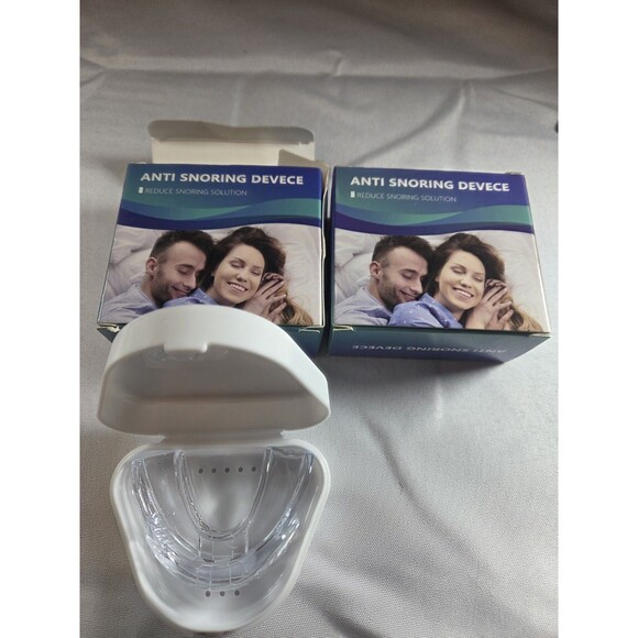 2 Pack Anti Snoring Device Silicone Mouth Guard Piece - Picture 1 of 1